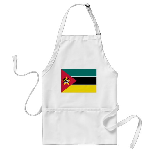Mozambique vlag standaard schort (Voorkant)