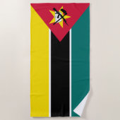 Mozambique vlag strandlaken (Voorkant)
