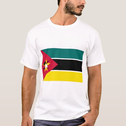 Mozambique vlag t-shirt (Voorkant)