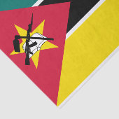 Mozambique vlag tissuepapier (Detail)