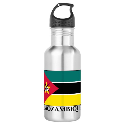 Mozambique vlag waterfles  (Voorkant)