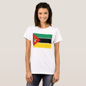 Mozambique vlag x kaart T-Shirt (Voorkant volledig)