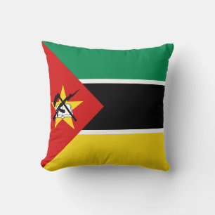 Mozambique Vlag x Vlag Kussen