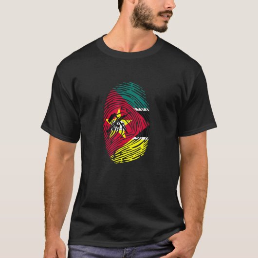 Mozambique - VlaggenafdrukDNA van Mozambique T-shirt (Voorkant)