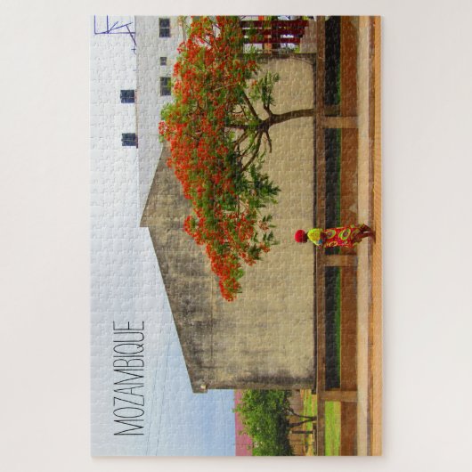 mozambique vlam legpuzzel (Verticaal)