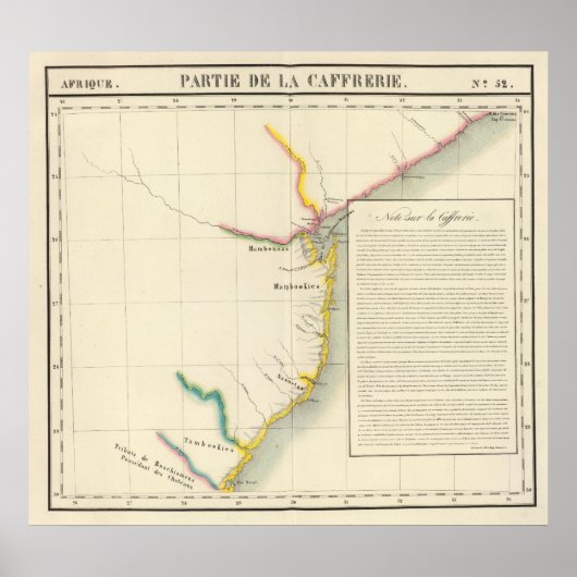 Mozambique, Zuid-Afrika 52 Poster (Voorkant)