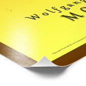 Mozart aan de muziek foto afdruk (Hoek)