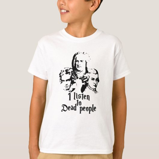 Mozart Bach Beethoven T-shirt (Voorkant)