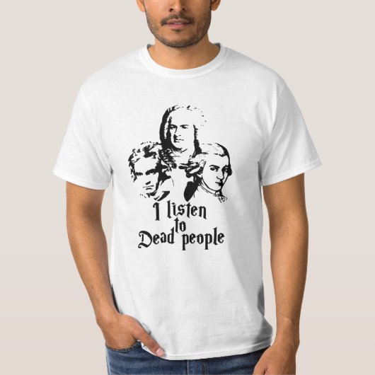 Mozart Bach Beethoven T-shirt (Voorkant)