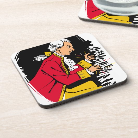 Mozart Bier Onderzetter (Linkerzijde)