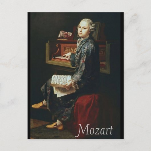 Mozart Briefkaart (Voorkant)