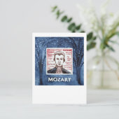Mozart briefkaart (Staand voorkant)