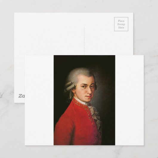 mozart briefkaart (Voorkant / Achterkant)