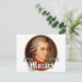 Mozart Briefkaart (Staand voorkant)