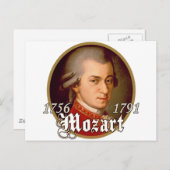 Mozart Briefkaart (Voorkant / Achterkant)