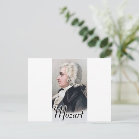 Mozart Briefkaart (Staand voorkant)