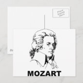 Mozart Briefkaart (Voorkant / Achterkant)
