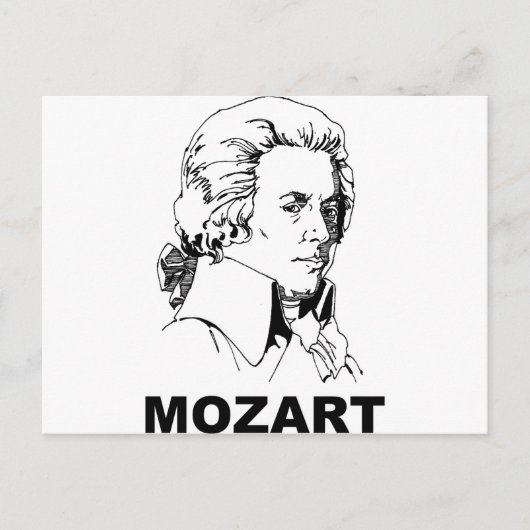 Mozart Briefkaart (Voorkant)