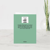 Mozart Brilliance komt elke zondag. Kaart (Achterkant)