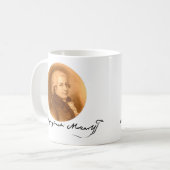 Mozart Composer Portrait Elegant Classical Music Koffiemok (Voorkant links)