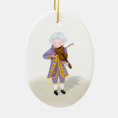 Mozart die Violin Child Prodigy Classica Muziek sp Keramisch Ornament (Achterkant)