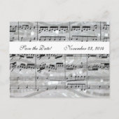 Mozart en Pearls Music slaan de datum op Aankondigingskaart (Voorkant)