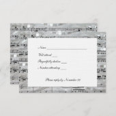 Mozart en Pearls rsvp met enveloppen (Voorkant / Achterkant)