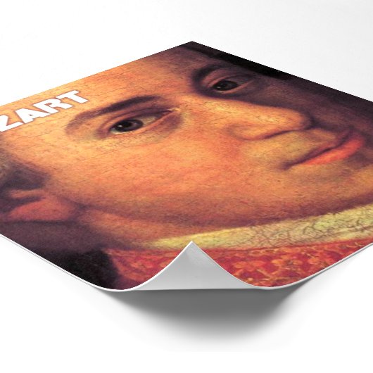 Mozart Fine Art op Canvas Poster (Hoek)