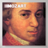 Mozart Fine Art op Canvas Poster (Voorkant)