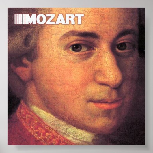 Mozart Fine Art op Canvas Poster (Voorkant)