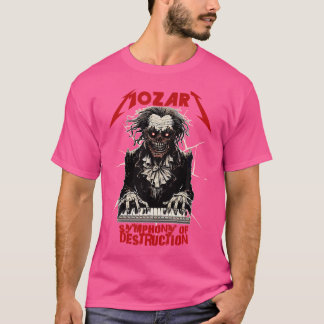 Mozart Funny Heavy-Metal Shirten Klassieke Muziek T-shirt