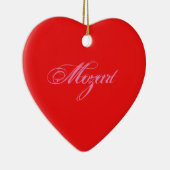 Mozart Herz Keramisch Ornament (Rechts)