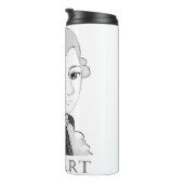 Mozart im Chibi Style Thermosbeker (Geroteerd rechts)