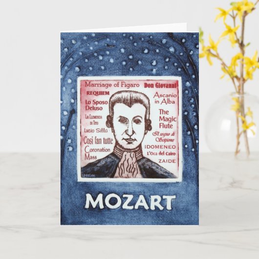 MOZART-kaart Kaart (Gele Bloem)