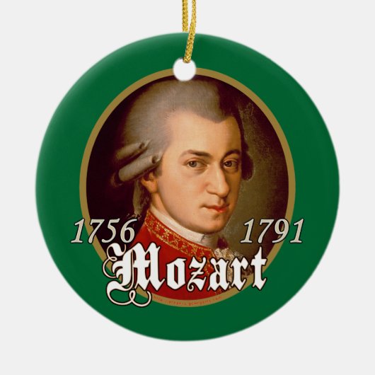 Mozart Keramisch Ornament (Voorkant)