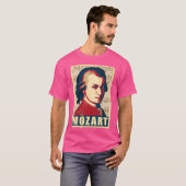 Mozart Klassieke muziekcomponist Retro T-shirt (Voorkant volledig)