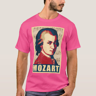 Mozart Klassieke muziekcomponist Retro T-shirt