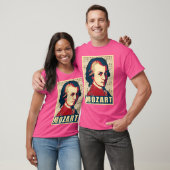 Mozart Klassieke muziekcomponist Retro T-shirt (Unisex)