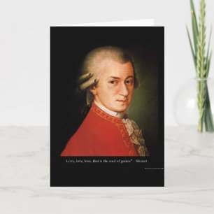 Mozart "Liefde Liefde Liefde" Citaat Cadeaus & Ver Kaart