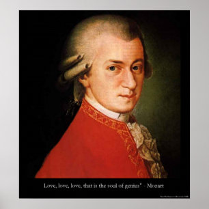 Mozart "Love Love Love Poster" Poster
