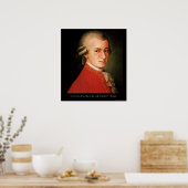 Mozart "Love Love Love Poster" Poster (Keuken)