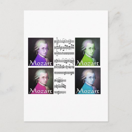 Mozart Lovers Gifts Briefkaart (Voorkant)