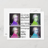 Mozart Lovers Gifts Briefkaart (Voorkant / Achterkant)