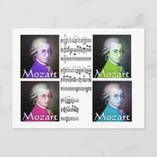 Mozart Lovers Gifts Briefkaart