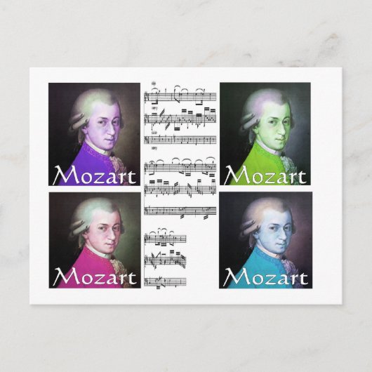 Mozart Lovers Gifts Briefkaart (Voorkant)