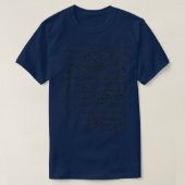 Mozart Manuscript T-shirt (Design voorkant)