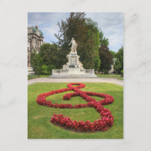 Mozart Memorial in Burggarten (Oostenrijk) Briefkaart