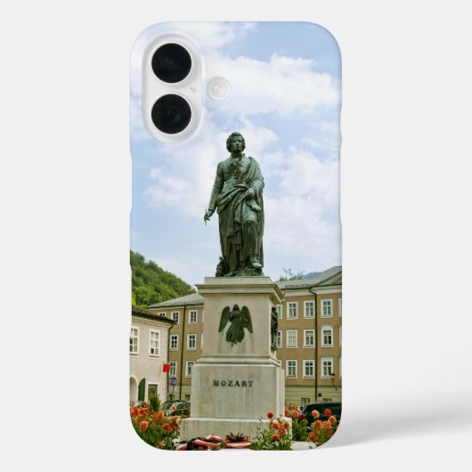 Mozart Monument in Salzburg, Oostenrijk Case-Mate iPhone Case (Achterkant)