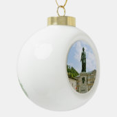 Mozart Monument in Salzburg, Oostenrijk Keramische Bal Ornament (Links)