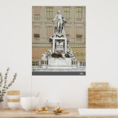 Mozart Monument in Wenen (1900) Poster (Keuken)
